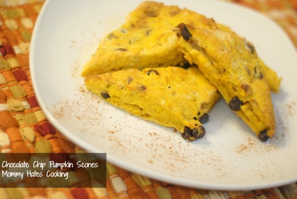 Chocolate Chip Pumpkin Scones