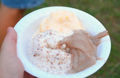 Homemade Peach Ice Cream