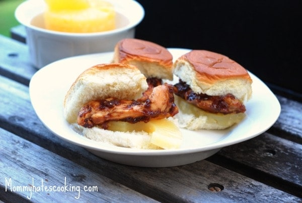 Hawaiian Chicken Sliders