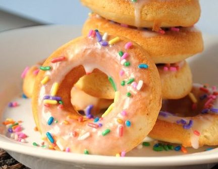 Gluten-Free Baked Vanilla Doughnuts