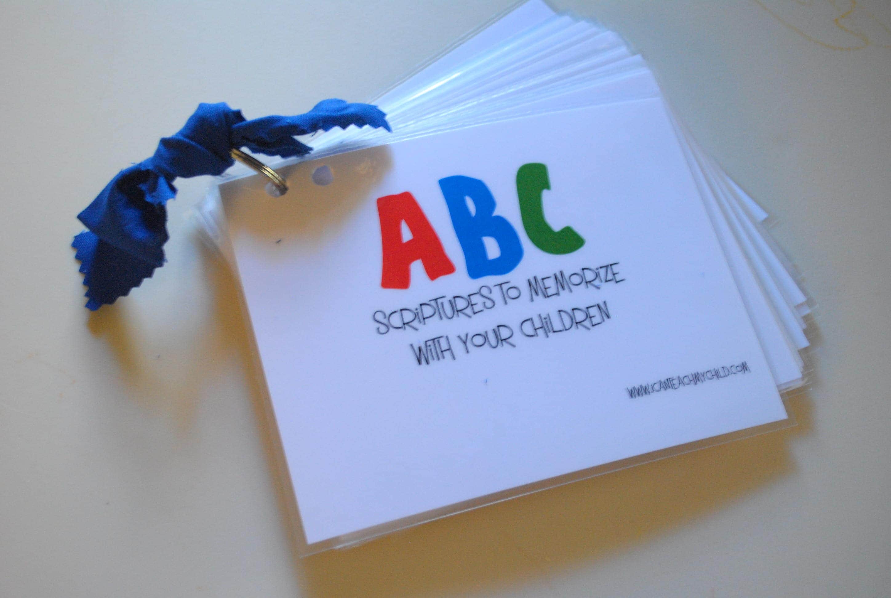Pinterest Project: ABC Scripture Cards