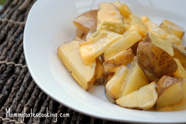 Grilled Cheesy Potatoes
