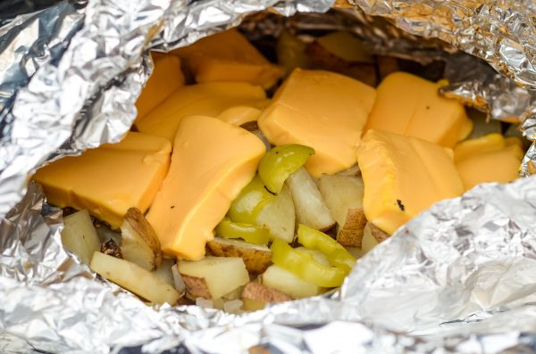 grilled cheesy potatoes
