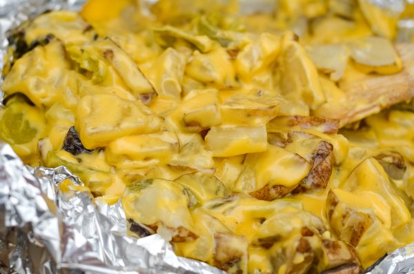 grilled cheesy potatoes