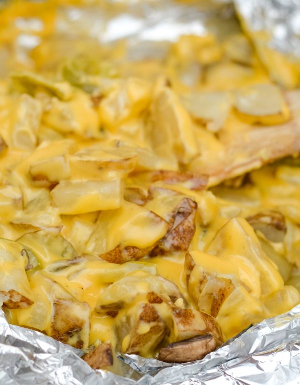 grilled cheesy potatoes
