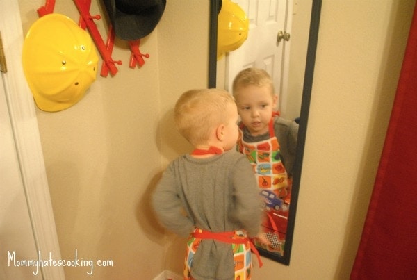 Pinterest Project: Boys Dress Up Area