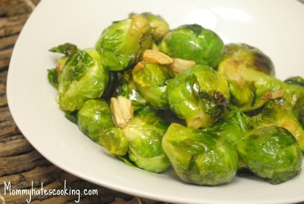 Garlic Seared Brussels Sprouts
