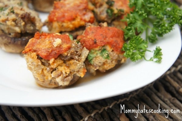 Italian Sausage Stuffed Mushrooms