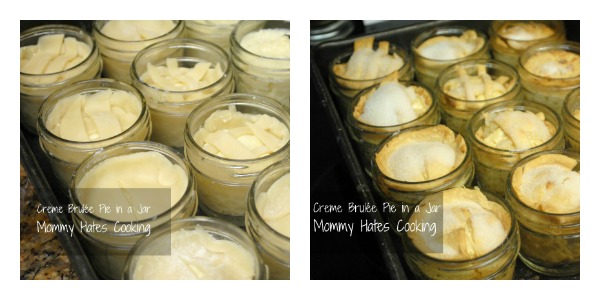 creme brulee pie in a jar