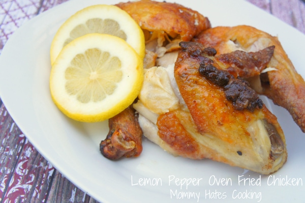 Lemon Pepper Oven Fried Chicken