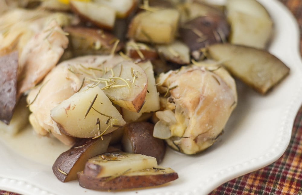 Slow Cooker Rosemary Chicken and Potatoes