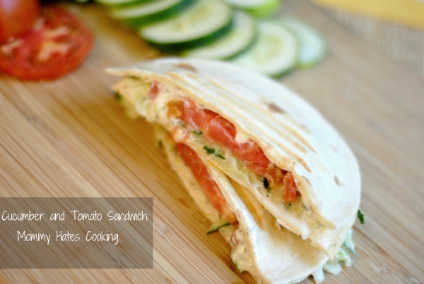Cucumber Tomato Sandwich