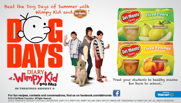 Del Monte and Diary of a Wimpy Kid in Theaters