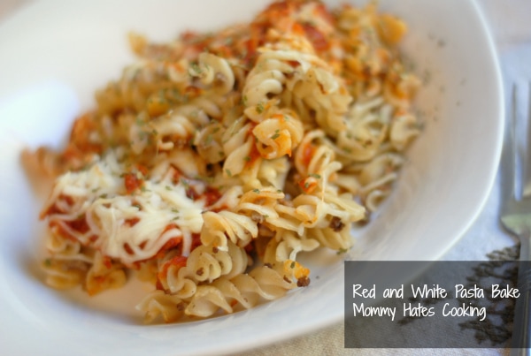 Red and White Pasta Bake