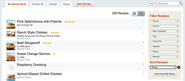 Online Menu Planning: Plan to Eat