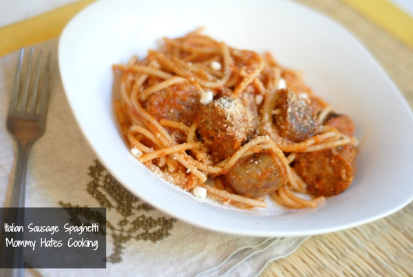 Italian Sausage Spaghetti