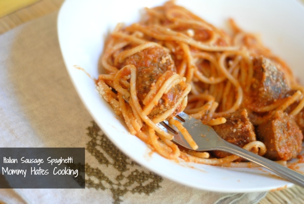 italian sausage spaghetti
