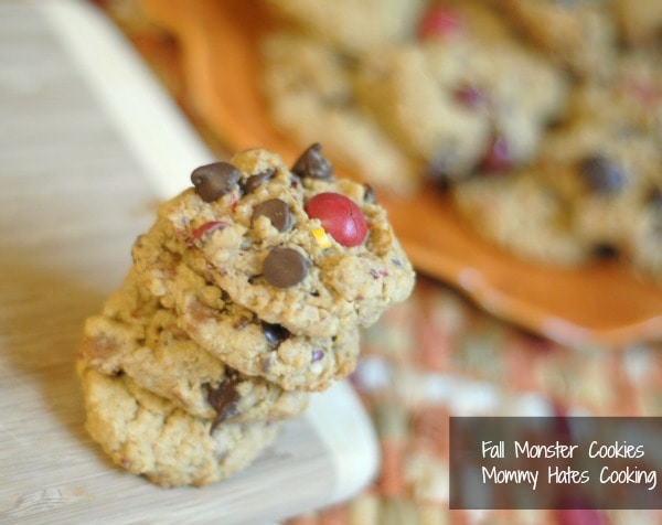 Fall Monster Cookies