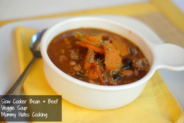 Slow Cooker Bean & Veggie Soup