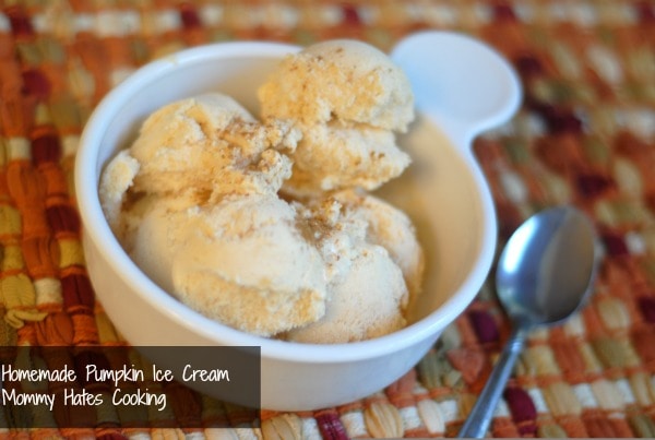 Homemade Pumpkin Ice Cream