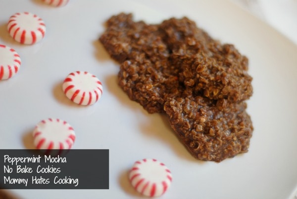 Holiday Treat Series: Peppermint Mocha No Bake Cookies