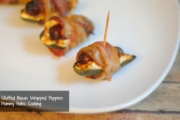 Stuffed Bacon Wrapped Peppers