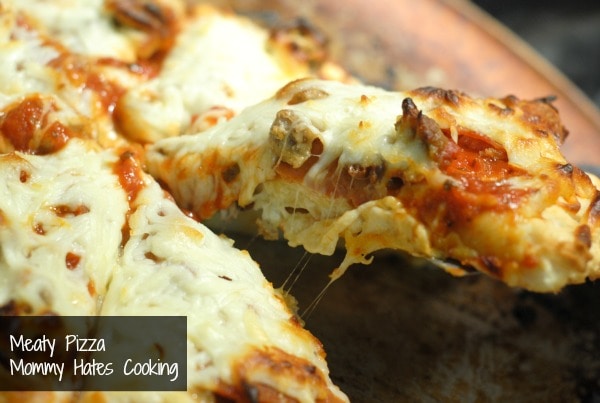 Three Meat Pizza