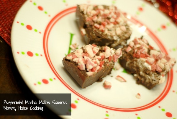 Peppermint Mocha Mallow Squares
