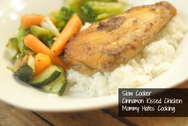 Slow Cooker Cinnamon Kissed Chicken & Rice
