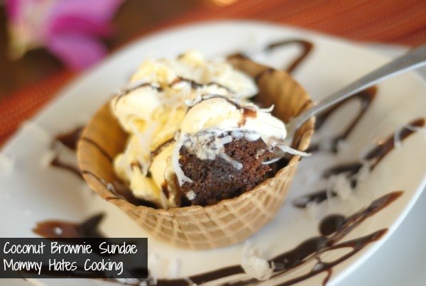 Coconut Chocolate Brownie Cups