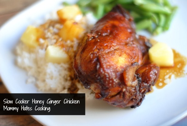Slow Cooker Honey Ginger Chicken