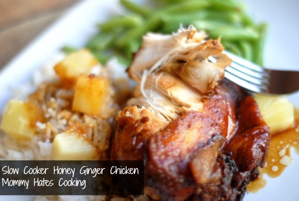Slow Cooker Honey Ginger Chicken