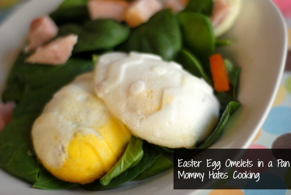 Easter Egg Omelets in a Pan on Mommy’s Kitchen