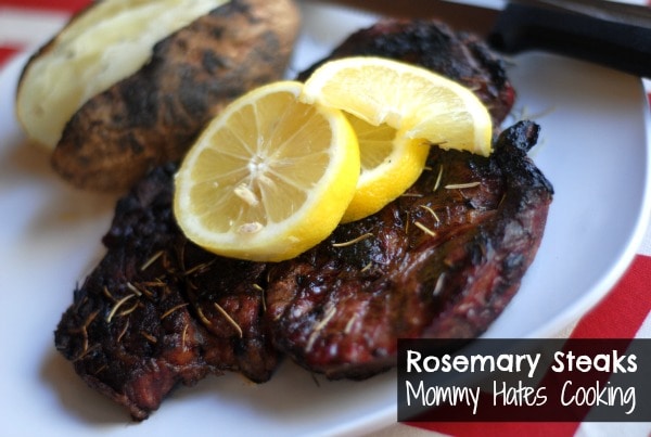 Grilled Rosemary Lemon Steaks