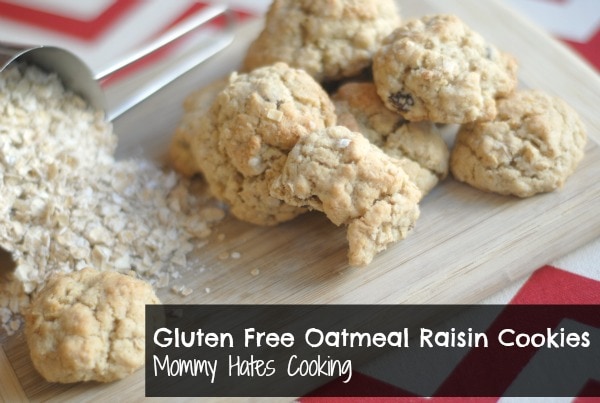 Gluten Free Oatmeal Raisin Cookies