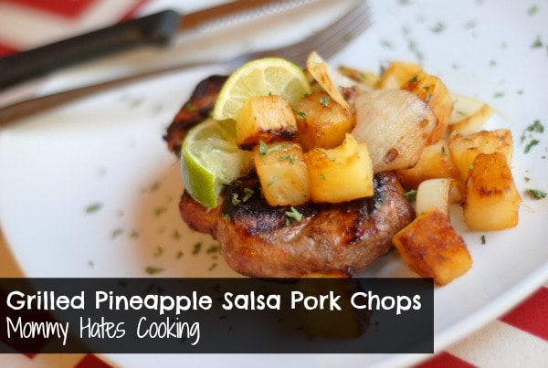 Grilled Pineapple Salsa Pork Chops