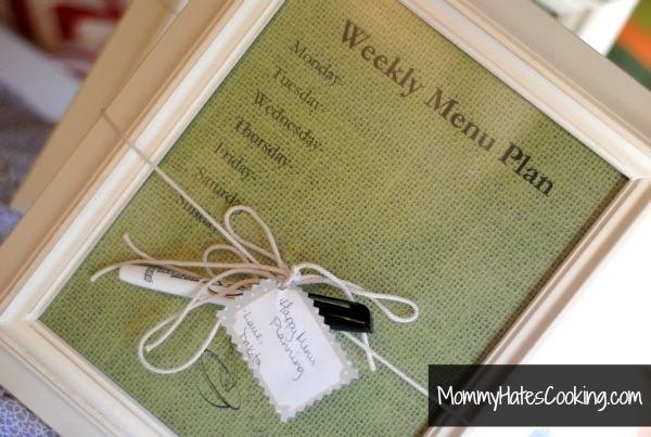 Make Bake Create Featuring Homemade Menu Planner