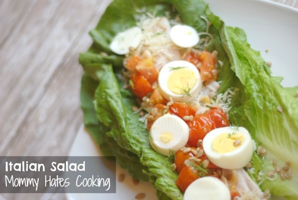 Italian Style Salad with Great Day Farms Eggs