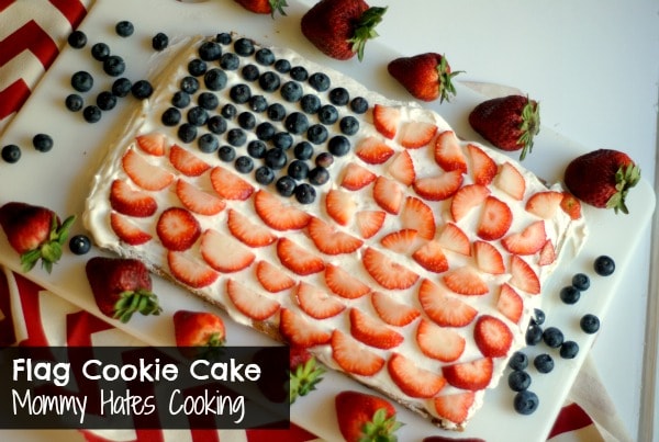 American Flag Cookie Cake