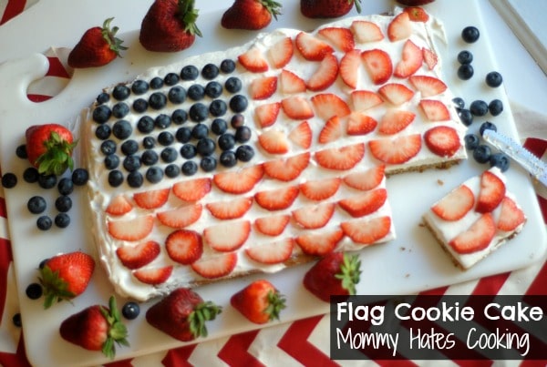 American Flag Cookie Cake