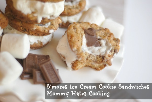 S'mores Ice Cream Cookie Sandwiches