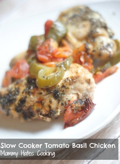 Slow Cooker Tomato Basil Chicken
