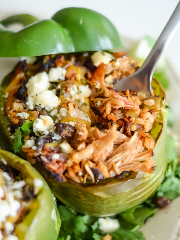 chicken stuffed peppers