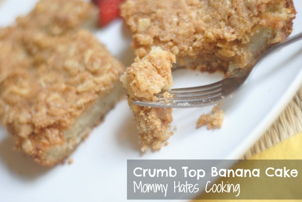 Crumb Top Banana Cake