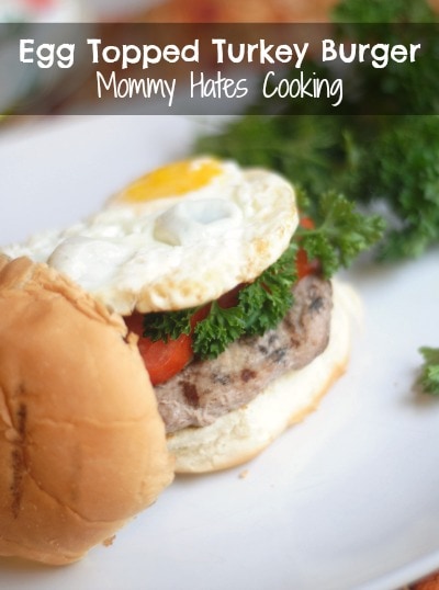 Egg Topped Turkey Burger