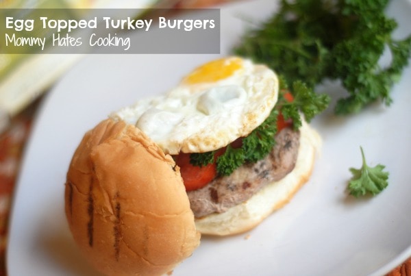 Egg Topped Turkey Burgers