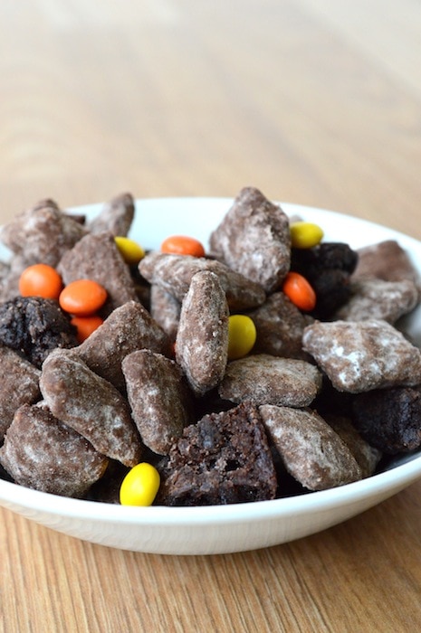Reese’s Pieces Brownie Puppy Chow & Make Bake Create