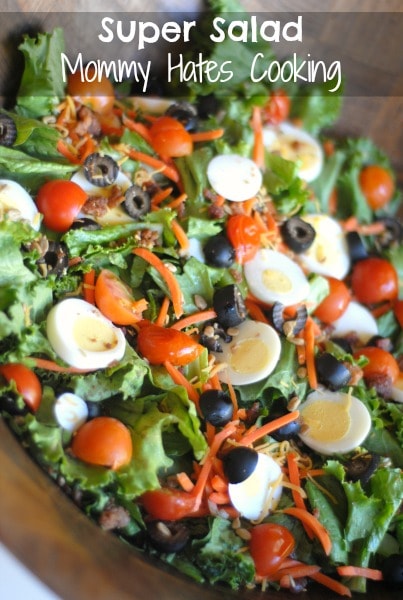 Veggie & Bacon Super Salad with Walmart Produce