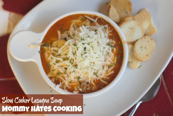 Slow Cooker Lasagna Soup