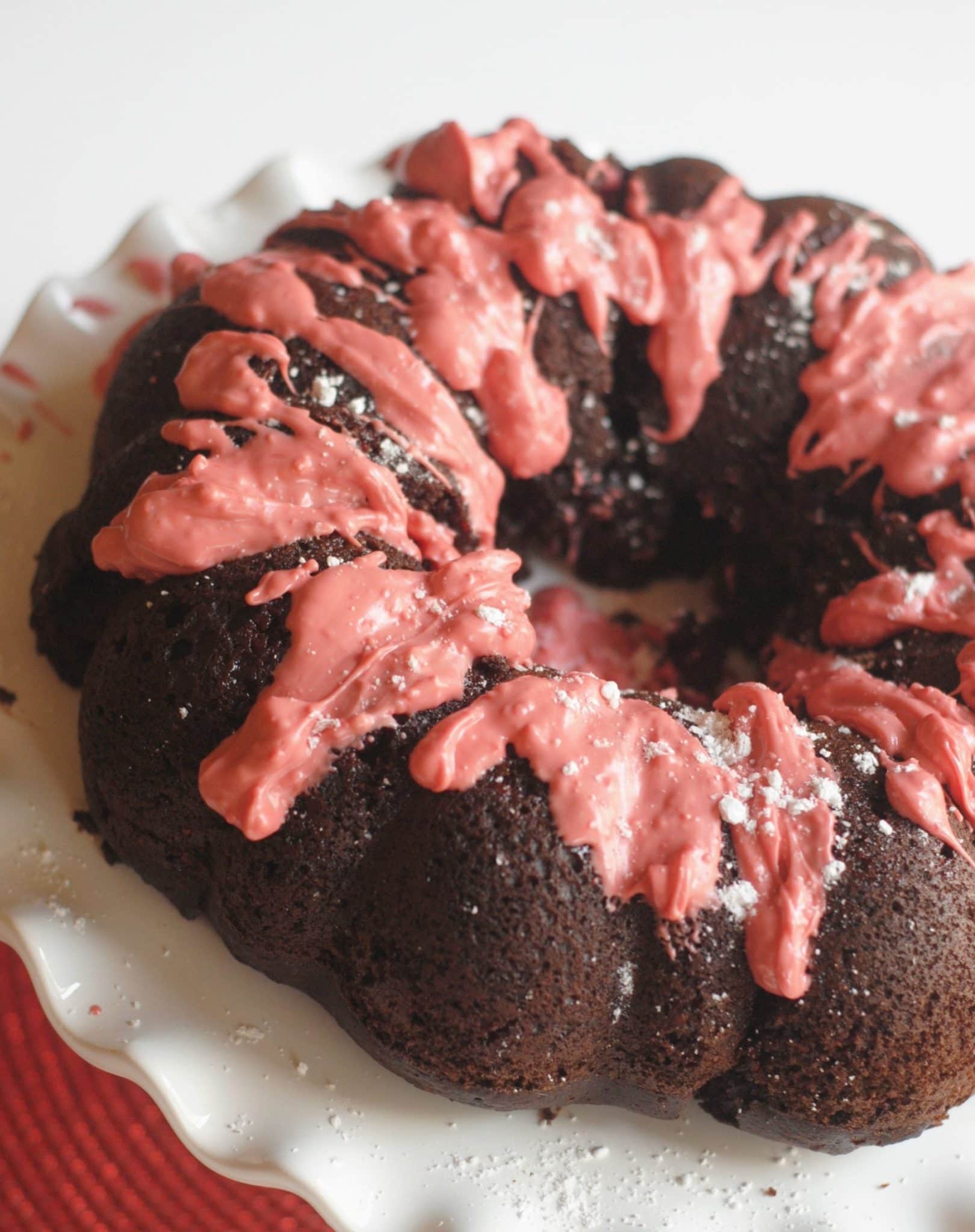 Gluten Free Peppermint Mocha Cake